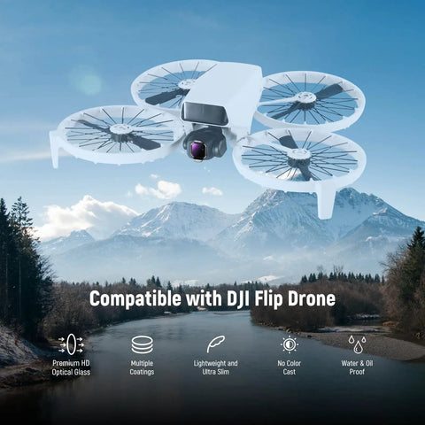 Drone ND Filter Set For DJI Flip And Lito X1 Drones Snap On Multicoated HD ND8 ND16 ND32 ND64 ND256 Plus CPL Polarizer Kit