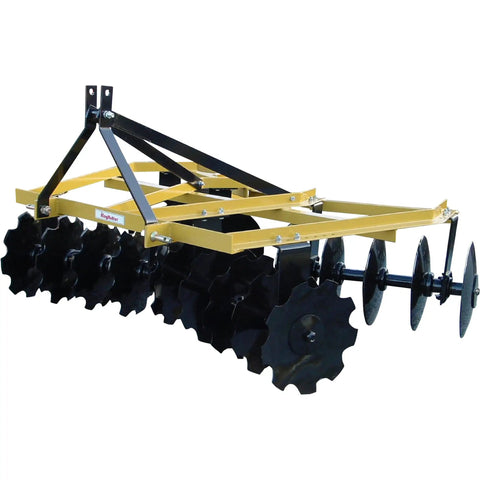 Angle Frame Disc Harrow 5.5 Ft Combination With Adjustable Angles Quick Hitch Compatible Two Settings 1 In Solid Steel Axle