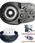 High Torque 24V RS555 Gearbox Upgrade For Ride On Toys Like Power Wheels Dynacraft Realtree Disney Batman Dune Racer And Off Road Rides 35000 RPM 200W 20mm Output Shaft 200mm Length Premium Performance To Restore Power
