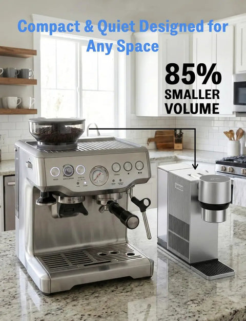 Automatic Cold Brew Coffee Maker Featuring Continuous Drip Extraction, Durable Aluminum Chassis, One Liter Jar, Quick Low Acid Brews For Home And Office, Straight Up Silky Smooth Kick Daily on kitchen counter.