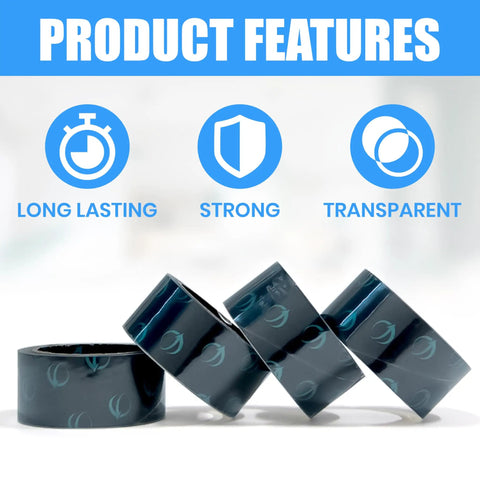 Genesis Heavy Duty Packing Tape Set With 12 Crystal Clear Rolls 1.88 Inch Wide 60 Yards Each Pro Grade High Tack Adhesive.