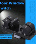 Driver Front Left Power Window Switch Replacement For Volkswagen Vehicles Fits 2010 To 2018 GTI Jetta Passat CC SportWagen Tiguan Limited