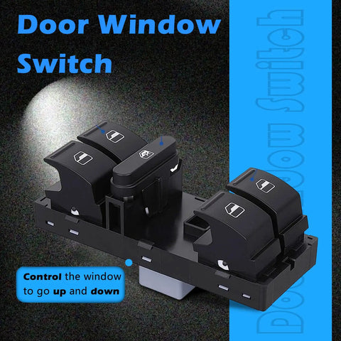 Driver Front Left Power Window Switch Replacement For Volkswagen Vehicles Fits 2010 To 2018 GTI Jetta Passat CC SportWagen Tiguan Limited