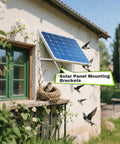4 Pack 45 Inch Adjustable Solar Panel Tilt Mount Brackets With Foldable Legs For 45 Inch Panels on cottage wall