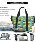 Lightweight Laptop Tote Bag With Cool Duck Sunglasses Print, Weekend Duffle For Travel And Work, versatile carry on gym bag