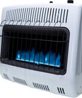 30,000 BTU Vent Free Blue Flame Propane Heater With Battery Ignition, No Electricity Needed, Adjustable Thermostat