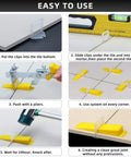 One Sixteenth Inch Tile Leveling Clips Kit With 2000 Pieces Leveling System Spacers step-by-step installation guide
