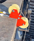 90 Degree Adjustable Corner Edge Protector L Size 120mm By 80mm For Lifting And Moving Heavy Objects Rope Block And Tackle Pulley System Around Sharp Corners Protect Ropes Cables And Hassle Free Hoisting on rooftop edge