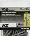 50 Count Exterior Deck Screws Size 8 by 2 Inches With Phillips Drive Gray Ceramic Coated Rust Resistant Fasteners Package