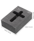 Graphite Cross Shaped Casting Mold for Melting Trusted by Jewelers High Precision Graphite Tool for Jewelry Casting and Metalworking