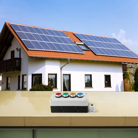 Pro Grade Industrial Push Button Station With Control Box 22mm Momentary Reset Switch Self Resetting 1No 1Nc Start Stop Controller IP65 ABS Panel 10A 440V For Electrical Gear on rooftop solar home