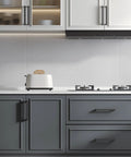 Matte Black Cabinet Handles Set 3 Inch Stainless Steel Hollow Square Bar Drawer Pulls For Kitchen And Bathroom Cabinetry