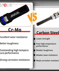 17mm Hex Impact Socket for Half Inch Drive Tough CrMo Steel Lengthened Hex Bit Adapter vs Carbon Steel Comparison