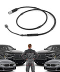 Close-up of HHZL rear brake pad wear sensor cable with connector for BMW F20/F21/F30/F31