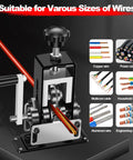 Heavy Duty Replacement Wire Stripper Blades Made From Top Quality Tungsten Steel For Long Lasting Performance And Precision Cutting In A Pack Of 2 on a wire stripping tool.