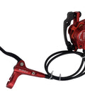 Sick Stopping Power Hydraulic Disc Brake Set For Mountain Bikes Includes Dual 160mm Rotors with a sleek red lever and hydraulic caliper.