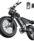 All Terrain Fat Tire Electric Bike For Adults With 2500W Peak Motor 36 MPH Top Speed 65 Mile Range side view