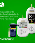 Verio Blood Glucose Test Strips for Daily Sugar Checks, Fast Five Second Readings, dual pack next to OneTouch Verio meters