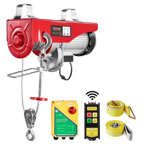 2200lbs Electric Hoist With 328ft Wireless Remote Control 110V Lifting Crane For Garage Warehouse Factory 40ft Or 20ft Lifting Height Heavy Duty Lift To Haul Big Loads Safely