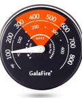Magnetic Wood Stove Thermometer With White Needle, Easy Read Oven Temperature Meter For Wood Burning Stoves, Gas Stoves And Pellet Stoves, No Guesswork From Overheat And Damaging Stove Fans, Upgraded Clear Display showing dial from 100 to 800 °F.