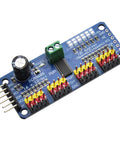 PCA9685 16 Channel 12 Bit PWM Servo Driver Module With I2C Interface for MG90S SG90 MG995 Servos and LED Projects