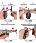 Instructions using the Bike Chain Breaker Tool Universal For 7 8 9 10 11 Speed Chains Link Removal No Sweat Rusty Chain Repair Made Simple