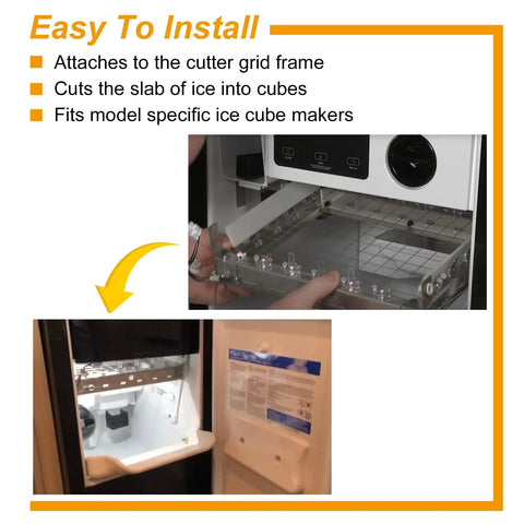 Model 4387020 Cutting Grid Wire Kit Replacement in ice maker, showing easy installation grid alignment for JIM15 models.