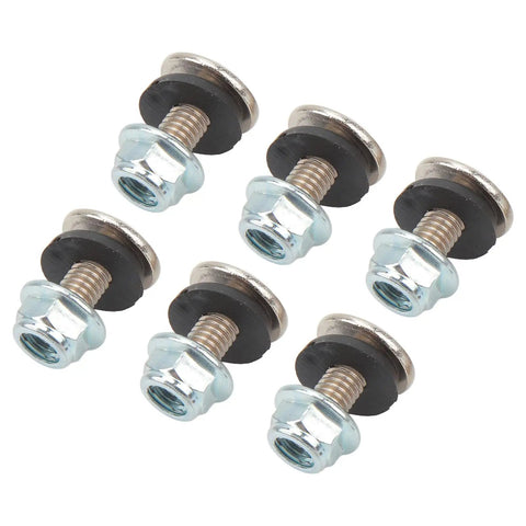 16 Piece Mudguard Bolt Washer Nut Screw Kit With M6 Threads For ATV Quad 4 Wheelers Built Beefy To Handle Rough Trails Secure Mounting Hardware