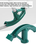 Heavy Duty Manual Wire Tube Bender for Copper And Aluminum Pipes with a green steel handle on a bending tube.