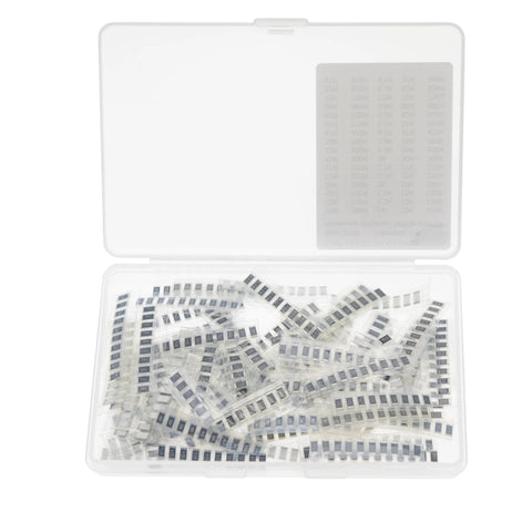 SMD thick-film resistor kit in clear plastic case, 800 pieces (80 values x 10)