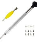 Fingerboard Maintenance Kit With Long Screwdriver And Dual Function Tool 8 Screws And 4 Nuts For Deck And Truck Mounting