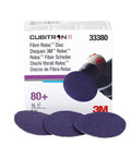 Cubitron II Roloc Fiber Disc 2 Inch 80 Plus Grit Ceramic Abrasive Set Of 15 Discs box and discs displayed