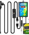 Top Tier 2000 Watt Titanium Immersion Water Heater With Easy Spin Temperature Dial And Built In GFCI Safety Plug for precise heating.