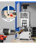 Super Heavy Duty Wire Stripping Machine For Professional Electricians, showing manual crank and drill attachment for 1-25mm wires.