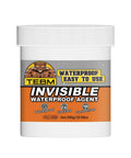 Tough As Nails Transparent Waterproof Adhesive And Invisible Leak Sealant For Roof Wall And Bathroom Shower Repair Indoor Outdoor All Season Temperature Resistant Crystal Clear Coating in a 300g container.