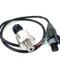 100 Psi Universal 5V Pressure Transducer Sender Sensor With Wiring Connector, 1 Eighth Inch Npt Thread, Stainless Steel Pressure Sensor