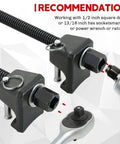 MacPherson Strut Spring Compressor Tool Kit with locking pins and 1/2 inch socket compatibility for auto repairs