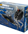 Box of Upgrade Your Boat With A 150HP Hydraulic Outboard Steering Kit for Boats Featuring Electroplated Steering Wheel Helm