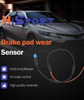 HiSport brake pad wear sensor cable with blue connector and red lead