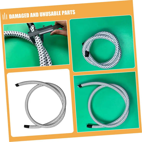 High Temperature Steamer Hose Replacement For All Steam Irons, durable flexible PVC and nylon tube, coiled design