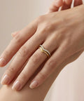 Stackable Pinky Ring For Women Stainless Steel Solitaire Band In Gold Silver Rose Gold And Black Non Tarnish Wedding Ring