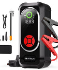 Beefed Up Jump Starter With Air Compressor And Tire Inflator 150 PSI Portable 12V Jump Box includes LED display and jumper cables