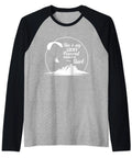 Funny This Is My Lucky Powered Paragliding Shirt For Paramotor Fans Raglan Baseball Tee with paraglider design in black