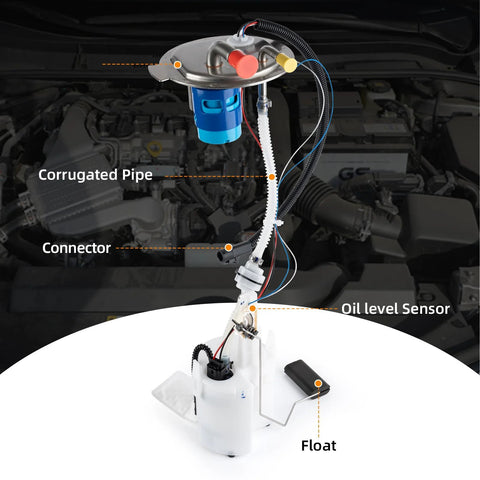 Electric Fuel Pump Assembly For Ford F 250 Super Duty F 350 Super Duty V10 6 8L V8 5 4L 2005 To 2007 Replacement with float and sensor.