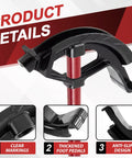 Heavy Duty 3/4 Inch Conduit Bender For Emt Imc And Rigid Pipe showing thickened foot pedals and anti-slip design.