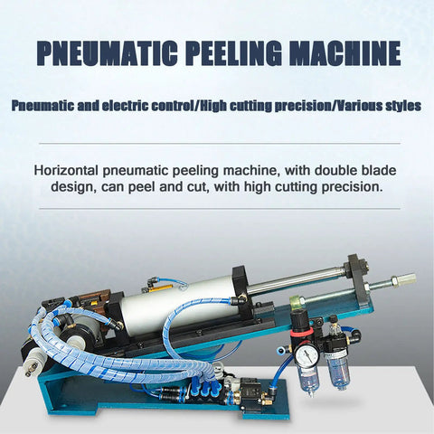 Top-Tier Pneumatic Wire Stripper Machine for precise inner and outer cable stripping with dual-action cylinder.