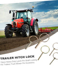 Heavy Duty Lynch Pin Set 10 Piece Carbon Steel Zinc Plated Pins With Ring For Trailer Hitch Lock Farm Lawn Garden Use on tractor
