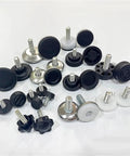 Heavy Duty Adjustable Leveling Feet For Tables, Chairs, And Sofas 8 Pack Iron And Plastic Construction M6 M8 Threaded Feet