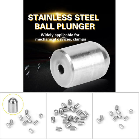 Heavy Duty 304 Stainless Steel Ball Plungers 20 Pack 2Mm X 3Mm Cabinet Latches featured in various sizes and views.