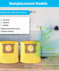 10 Pack High Efficiency Dust Collection Bags Type H For 5 To 8 Gallon Vacuums 90671 Disposable Replacement Bags 9067133